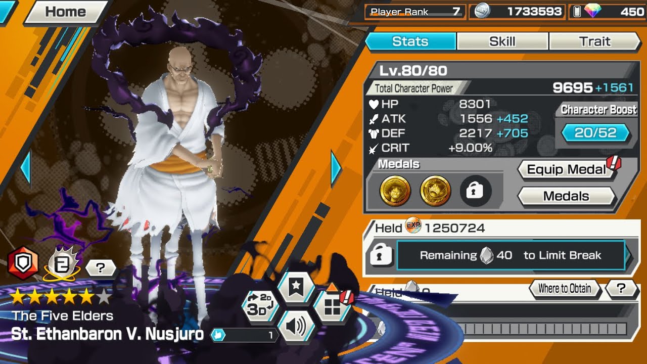 St. Ethanbaron V. Nusjuro summon bandai sucks