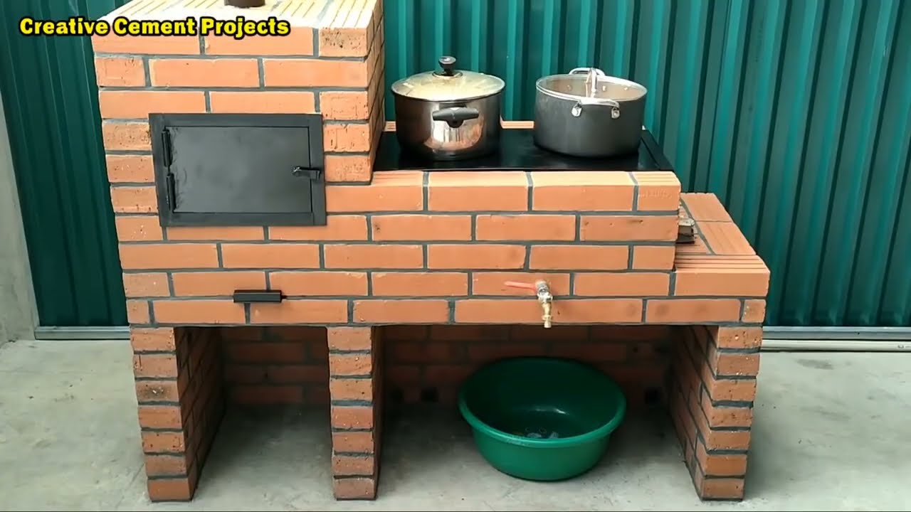 IDEIA DE FOG&Atilde;O A LENHA, FORNO, COM AGUA QUENTE