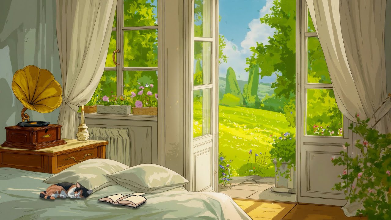 Soft 1940s Music Playing from Another Room on a Peaceful Spring Morning | Classic Music