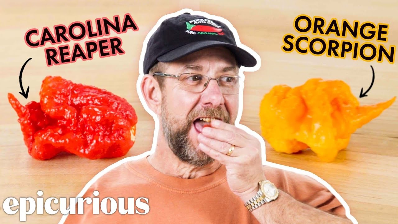 Smokin' Ed Currie Tastes 10 Of The Hottest Peppers in the World | Epicurious