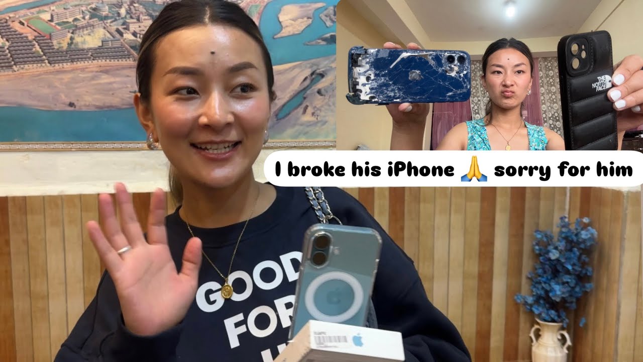 Unboxing IPhone16  //Why you need a good phone case 😢//tibetan vlogger //yangdon la