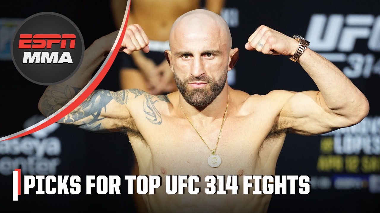 UFC 314 Predictions 🔮 Will Volk become at 2-time featherweight champ? | ESPN MMA