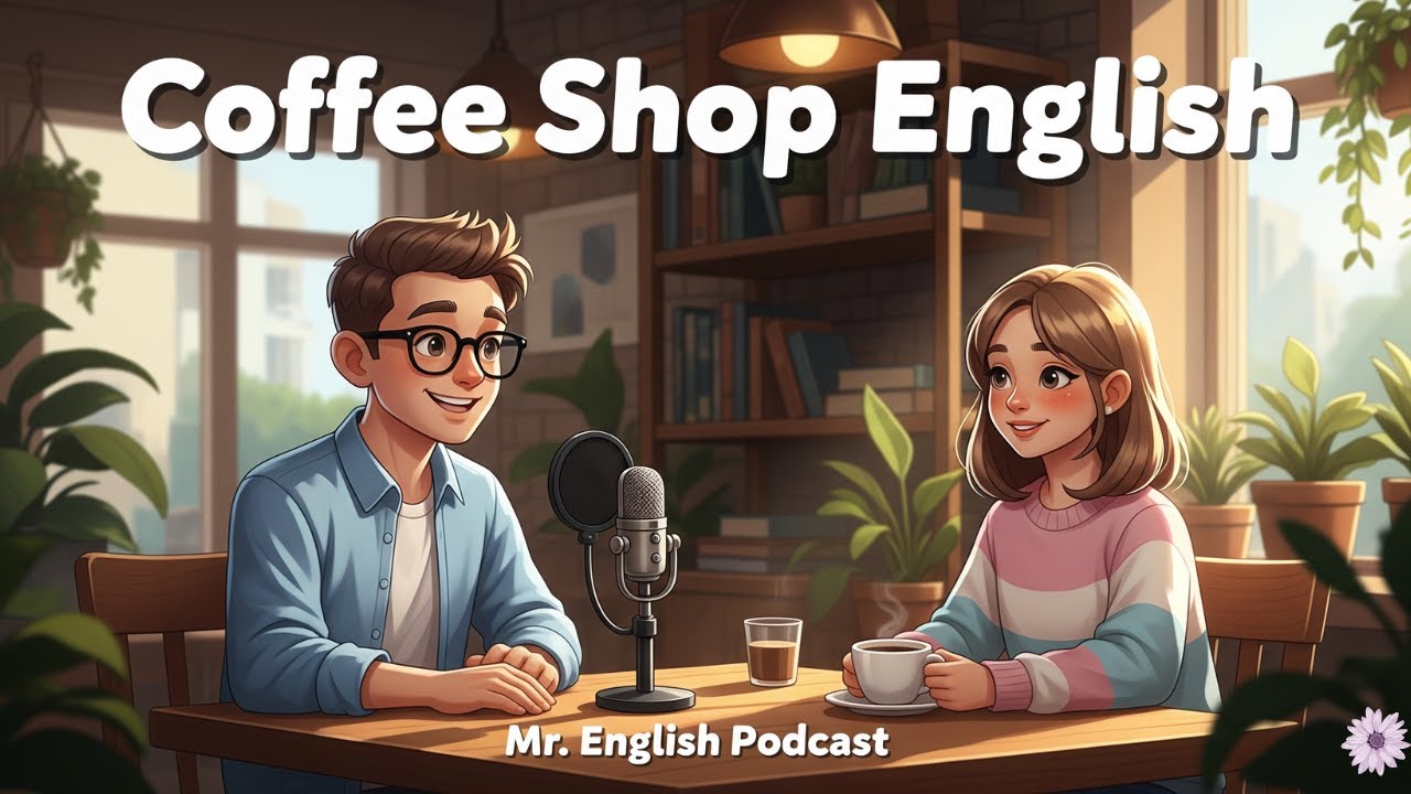 English Podcast | Coffee Shop English &ndash; Real Conversation Practice | Mr. English Podcast Ep. 1