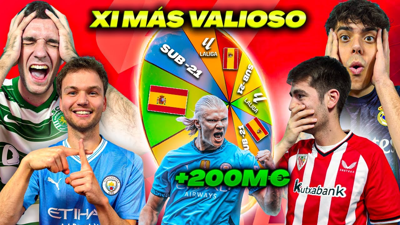 HACEMOS el XI MÁS VALIOSO del MUNDO con la RULETA | EDICIÓN FÚTBOL