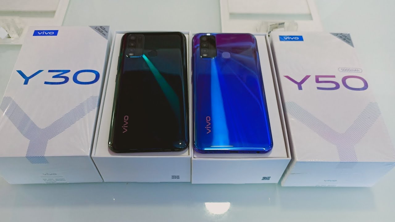 Vivo Y50 Vs Vivo Y50 Unboxing & Comparison !! Vivo Y30 vs Vivo Y50 Compare