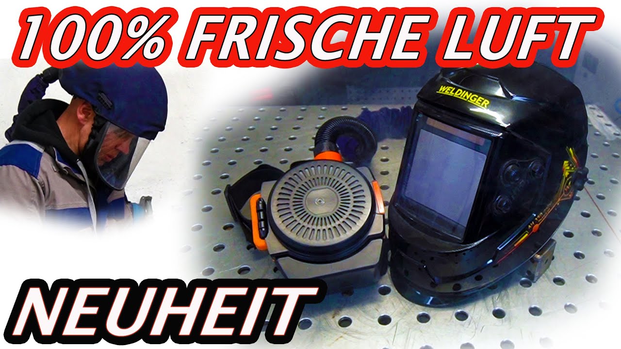 Endlich bezahlbarer Frischlufthelm zum Schweißen!  Profischutz für alle