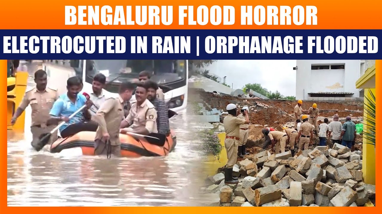 Bengaluru Flood Horror: 2 Electrocuted, Orphanage Submerged | IMD Orange Alert Issued | News9