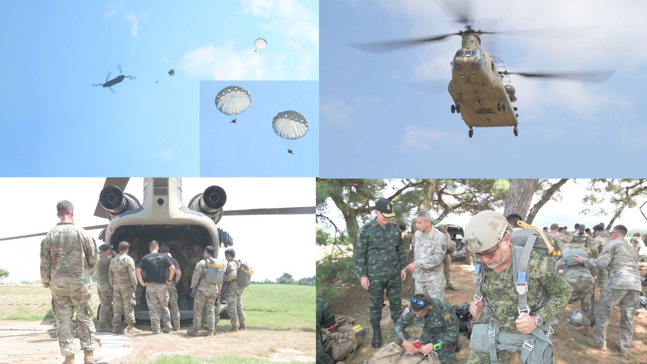 Special Operations Command Korea's Epic Static Line and Freefall Jumps