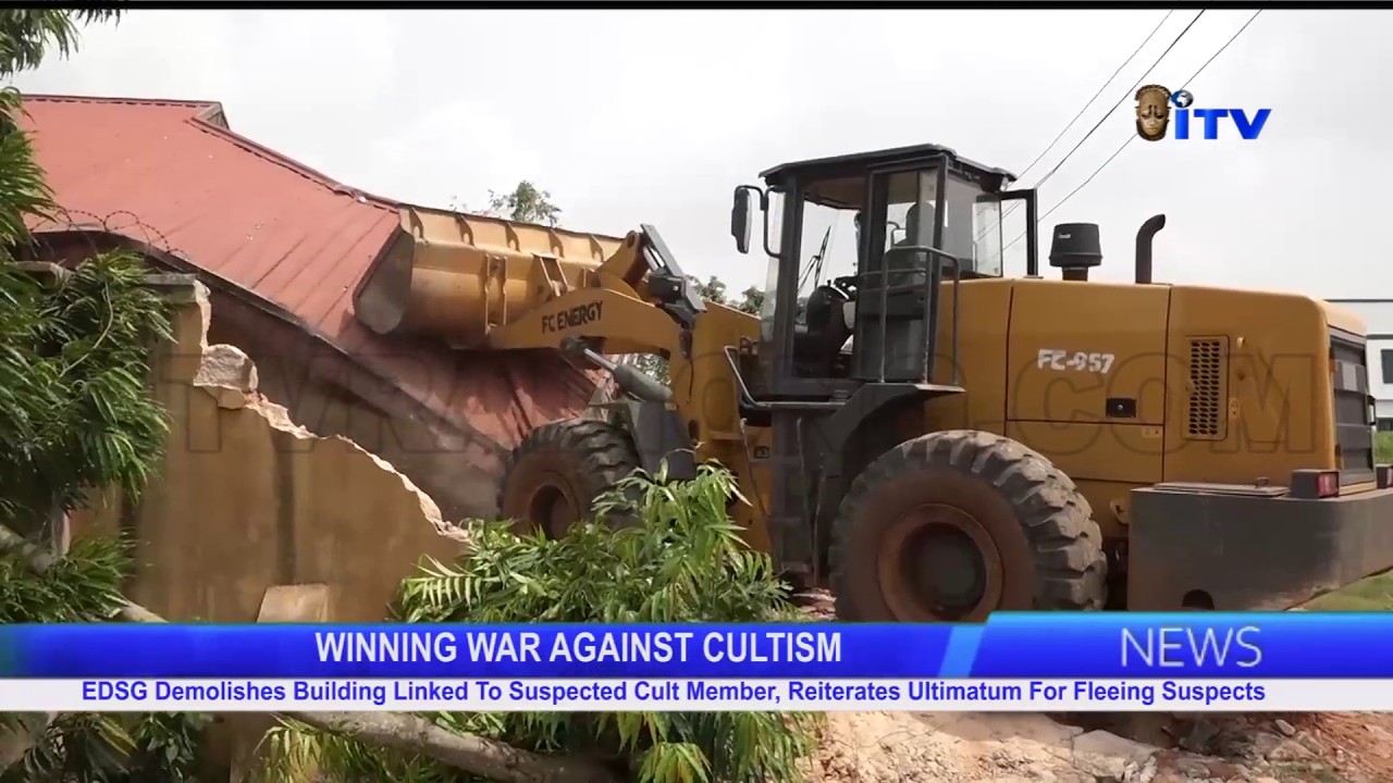 EDSG Demolishes Building Linked To Suspected Cult Member, Reiterates Ultimatum For Fleeing Suspects