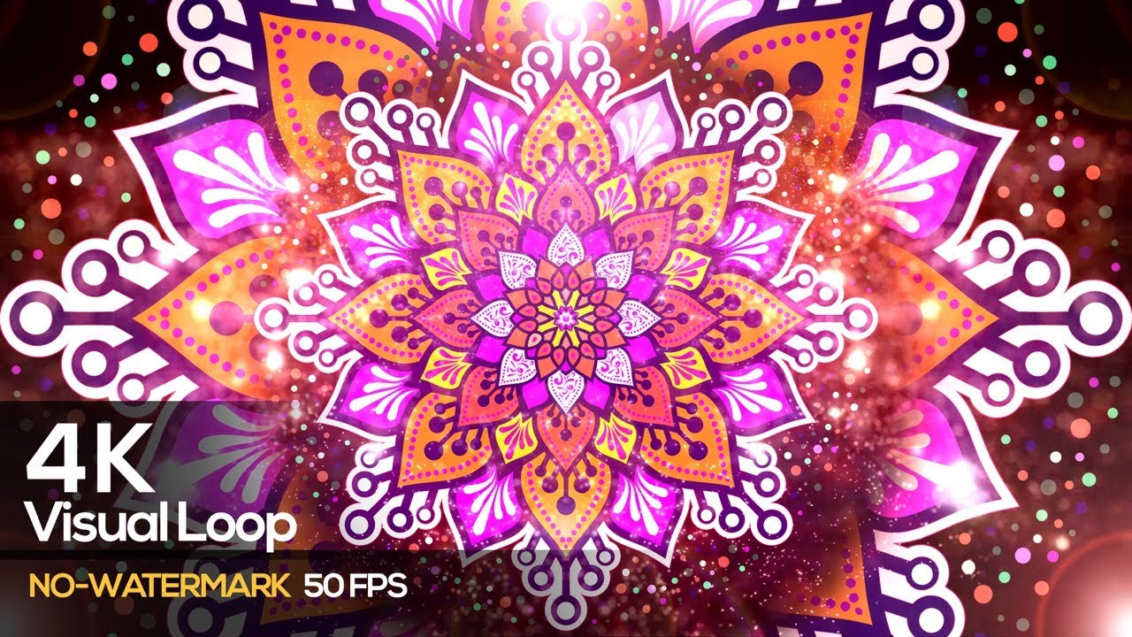 4K VISUAL LOOP ANIMATION RESOLUME (VJ LOOP) - MANDALA ART | INDIAN STYLE | ISLAMIC STYLE