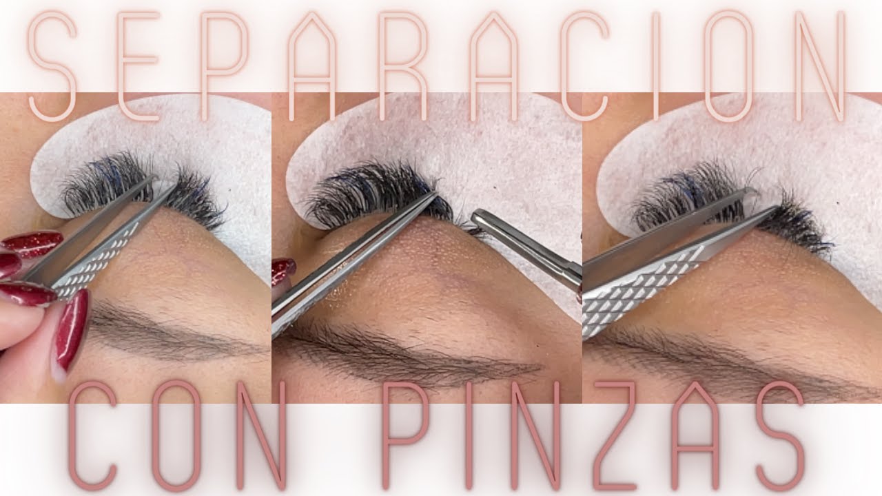 Como Aislar or Separar Pestañas con Pinzas Profesionales para Extensiones