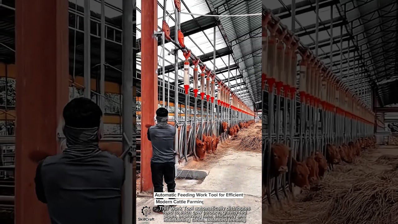 Automatic Feeding Work Tool for Efficient Modern Cattle Farming
