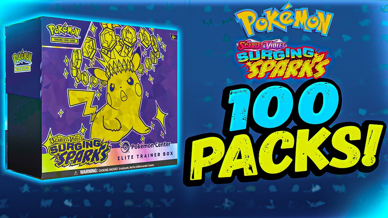 Opening 100 Pokémon Surging Sparks Booster Packs!