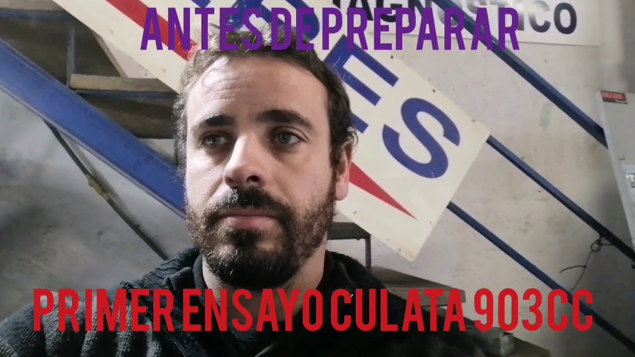Primer ensayo de la culata 903cc antes de preparar