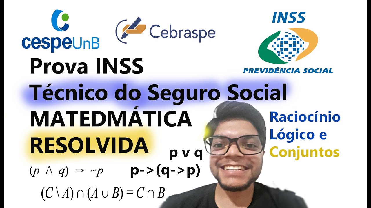 Prova do INSS   2016   CESPE   Técnico do Seguro Social   Matemática   Raciocínio Lógico