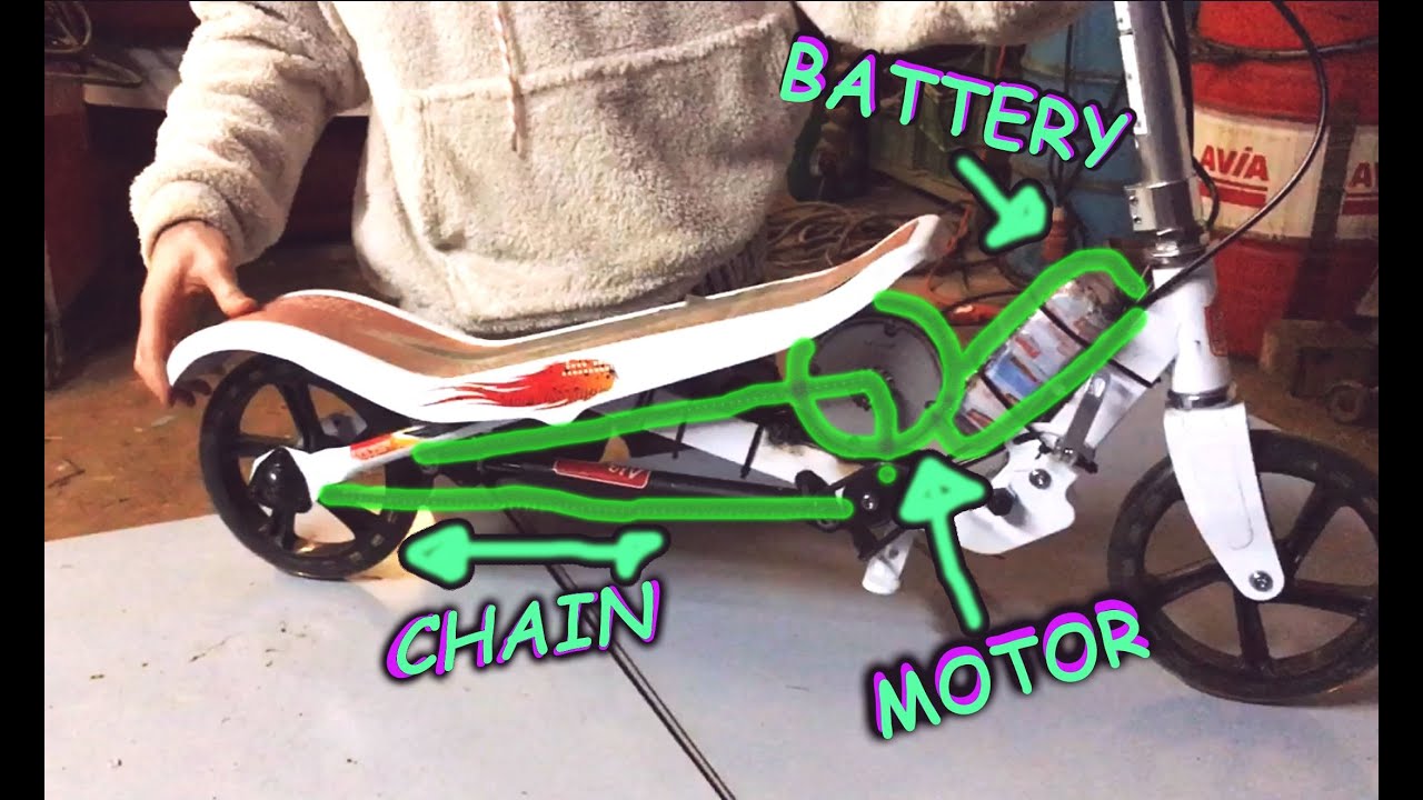 Conversion Scooter to Eletric for less than 100$ (Space Scooter)