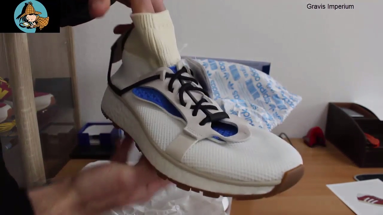 Angel Falling down Adidas Alexander Wang Run Boost White Unboxing and Review