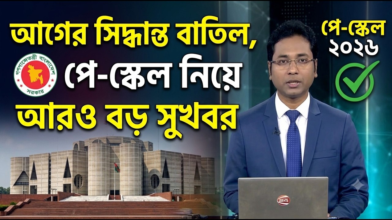 সুখবর_ আগের সিদ্ধান্ত বাতিল, পে-স্কেল নিয়ে আরও বড় সুখবর _ Pay scale 2026 update news today