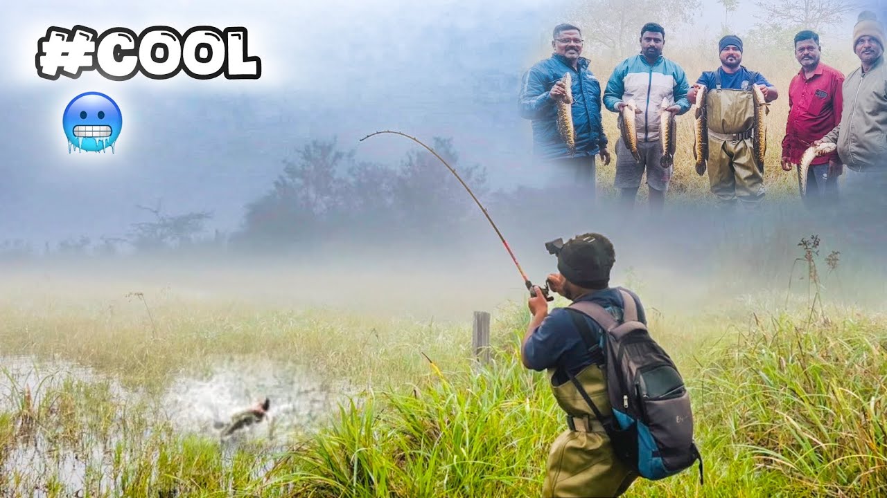 ఏముకలు కొరికే చలిలో 🥶, కొర్రమేను చేపల వేట 😱! వేట మధ్యలో గడ్డకఠిన చేతులు ✋✋.