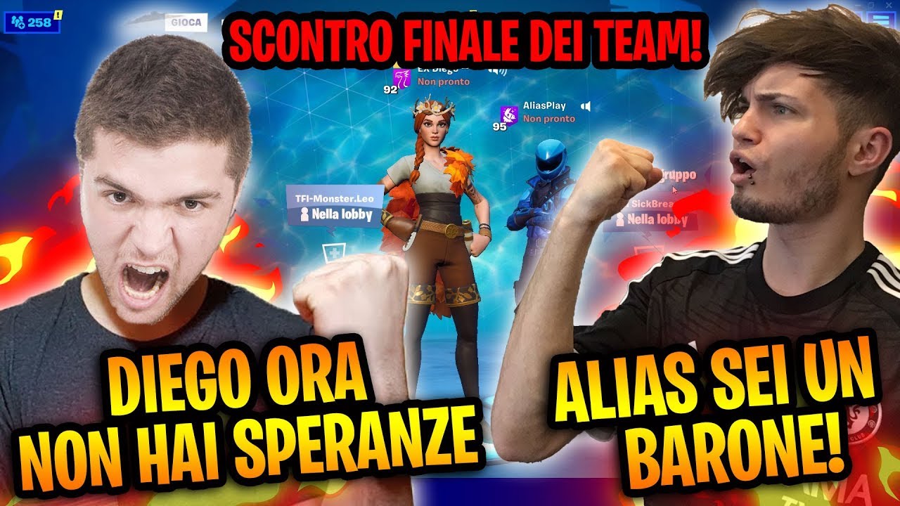 LO SCONTRO FINALE!! TEAM ALIAS VS TEAM DIEGO! FINALMENTE LA RESA DEI CONTI MA ALIAS BARA!😡🤬