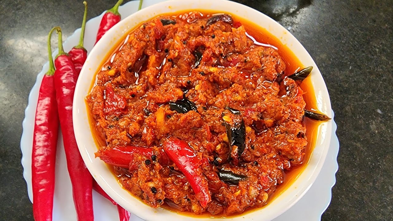 Red Chilli Pickle | Lal Mirchi Ka Achar ( pandu Mirchi ka achar
