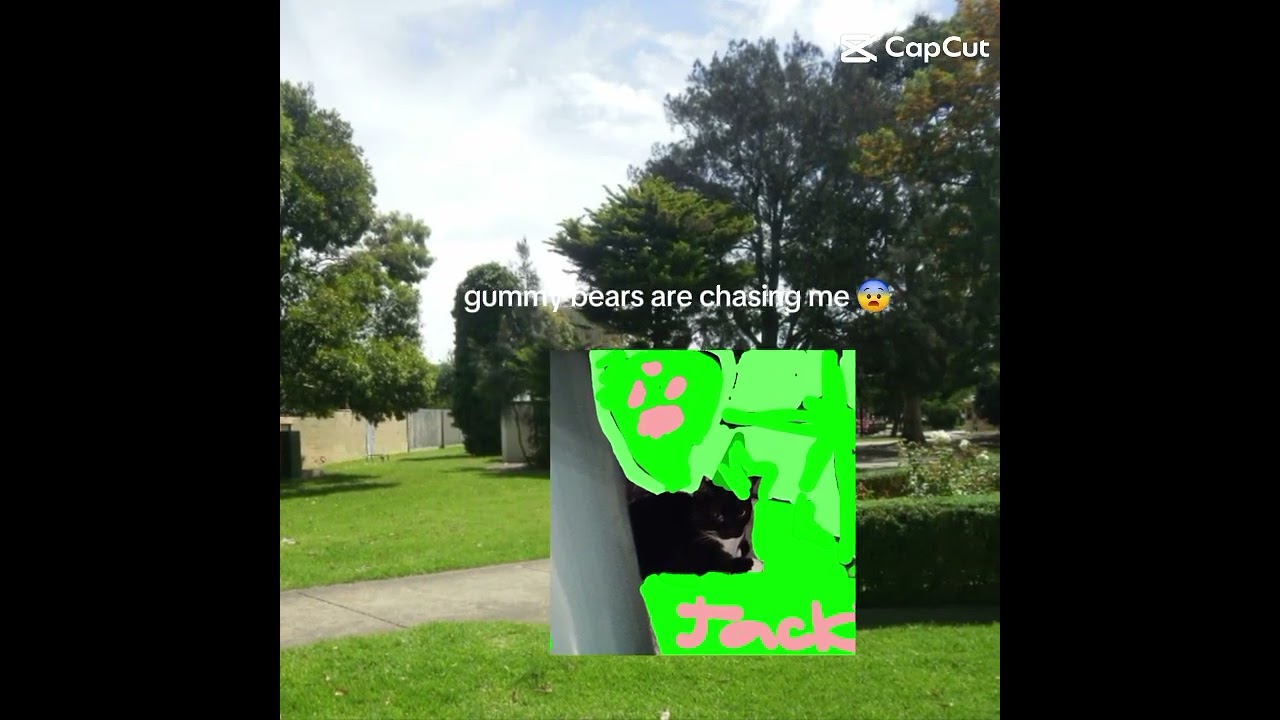 Gummy bears are chasing jacky