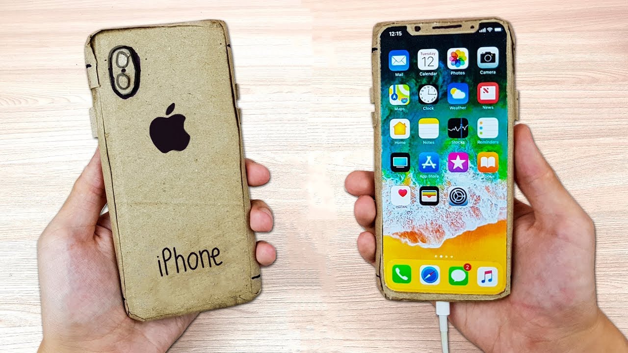 Apple iPhone X из Картона - Как сделать картонный Айфон 10