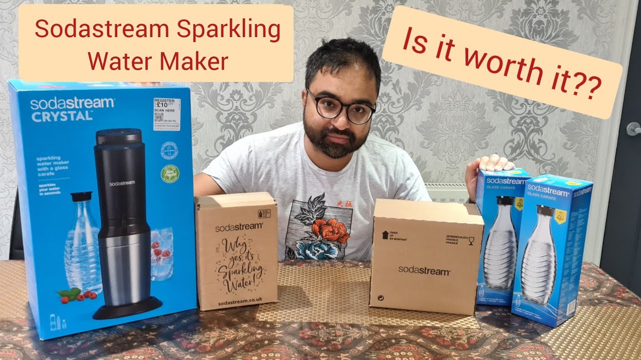 SODASTREAM CRYSTAL 2.0 Sparkling Water Review | Fizzi Drinks Maker | How To Use A Sodastream