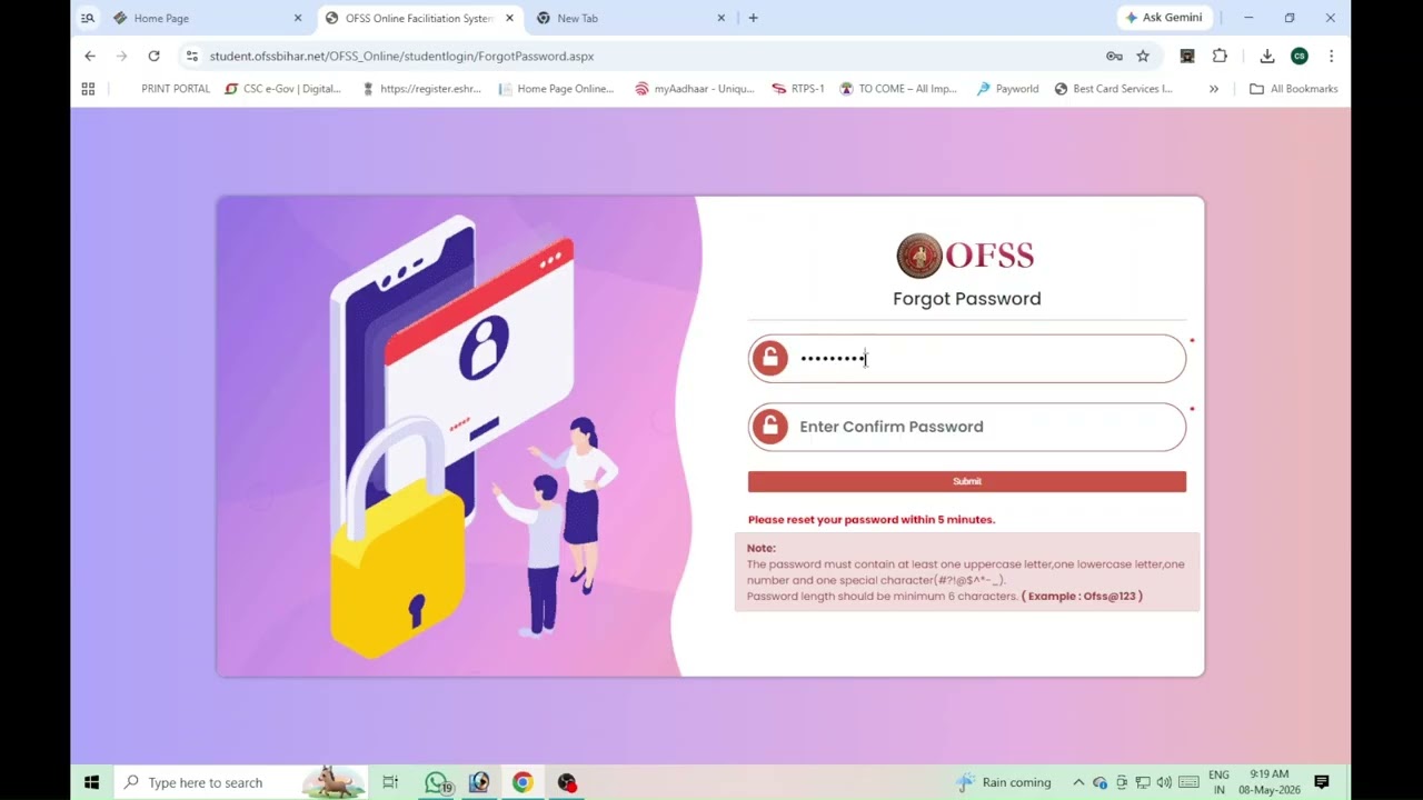 Inter Admission Intimation Letter Password Bhul Gaye To Kya Kare? | How to Reset OFSS Password 2026