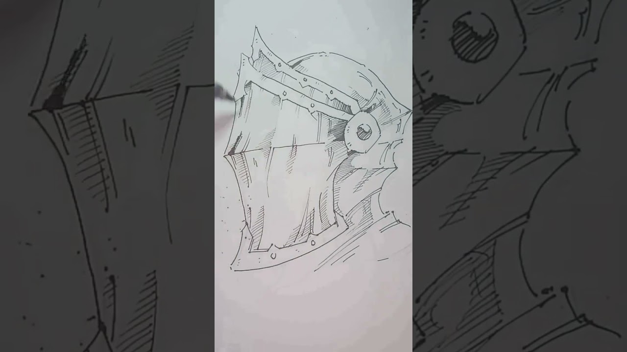 knight helmet | illustration & drawing