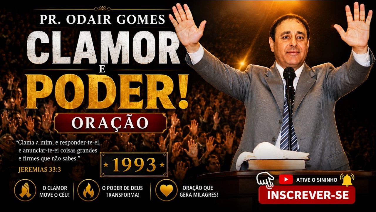 Clamor e Poder! 🙌 Oração 1993 – Pr. Odair Gomes (IPDA)
