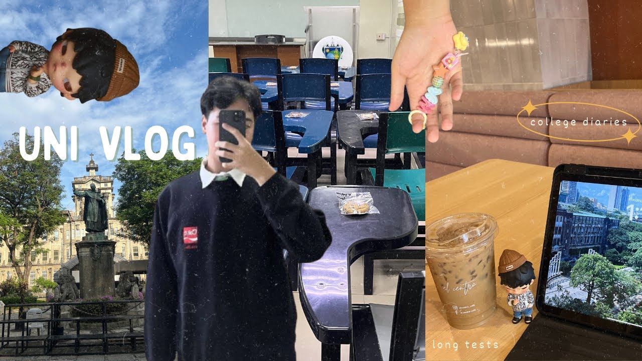 UNI VLOG📒studying for long tests, balancing life & school, what I eat in UST
