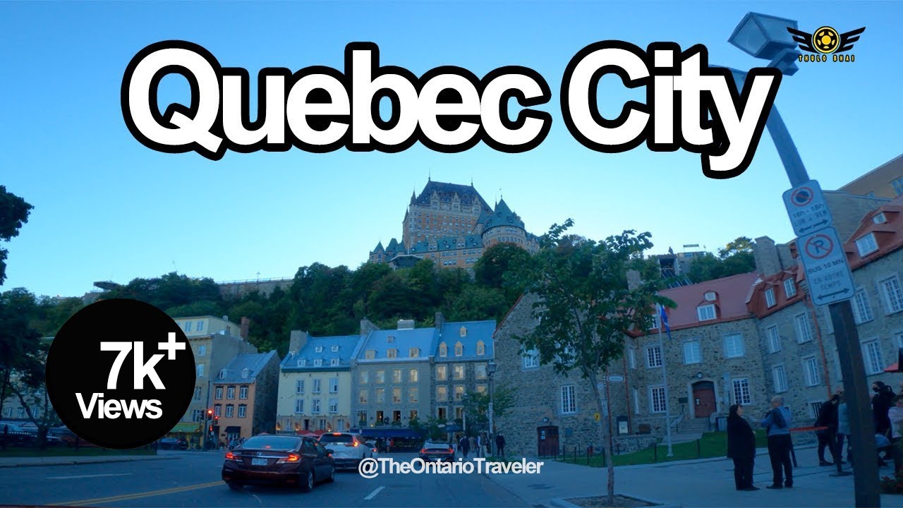 QUEBEC CITY DOWNTOWN DRIVING SUMMER 2020 [4K]