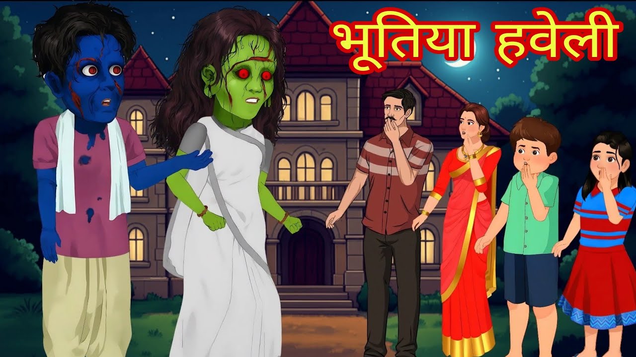 भूतिया हवेली | Bhootiya Haveli | Horror Story | Bhoot Ki Kahani | Moral Stories | @LittleHappyToon 
