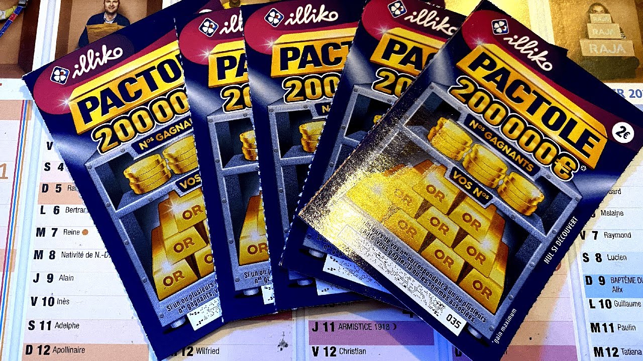 5 TICKETS À GRATTER PACTOLE - DU GAIN ! ET UN PACTOLE ?