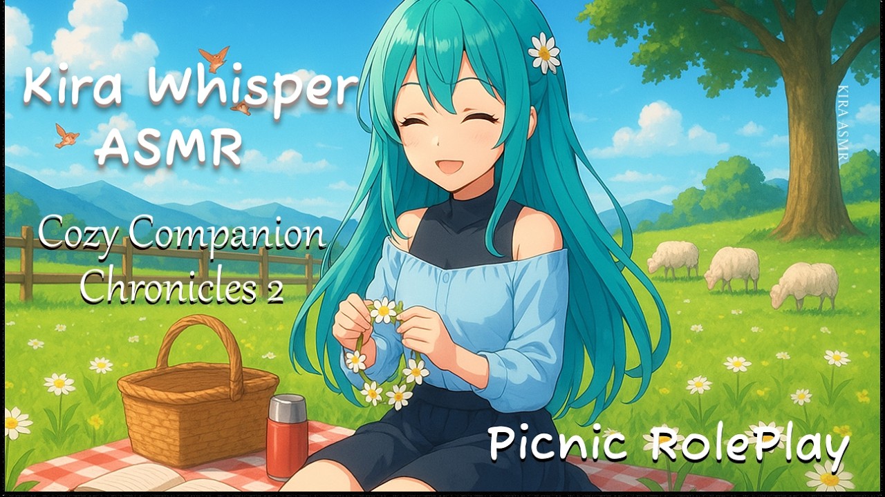 A Whole Day Picnic ASMR 🧺 | Morning Birds → Sunset → Fireflies (Relaxing Nature Sounds)