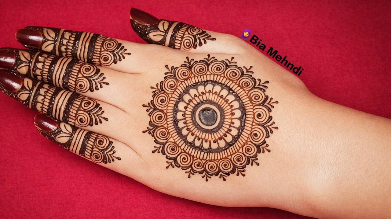 Beautiful simple mehndi design | Gol tikki mehndi design | Mahadir dijain 2026 | Eid mehandi design