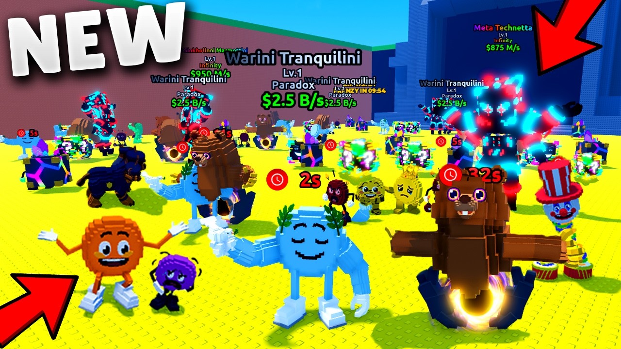 NEW PARADOX and INFINITY BRAINROTs on a ADMIN ABUSE in ESCAPE TSUNAMI for Brainrots Funny Moments 3