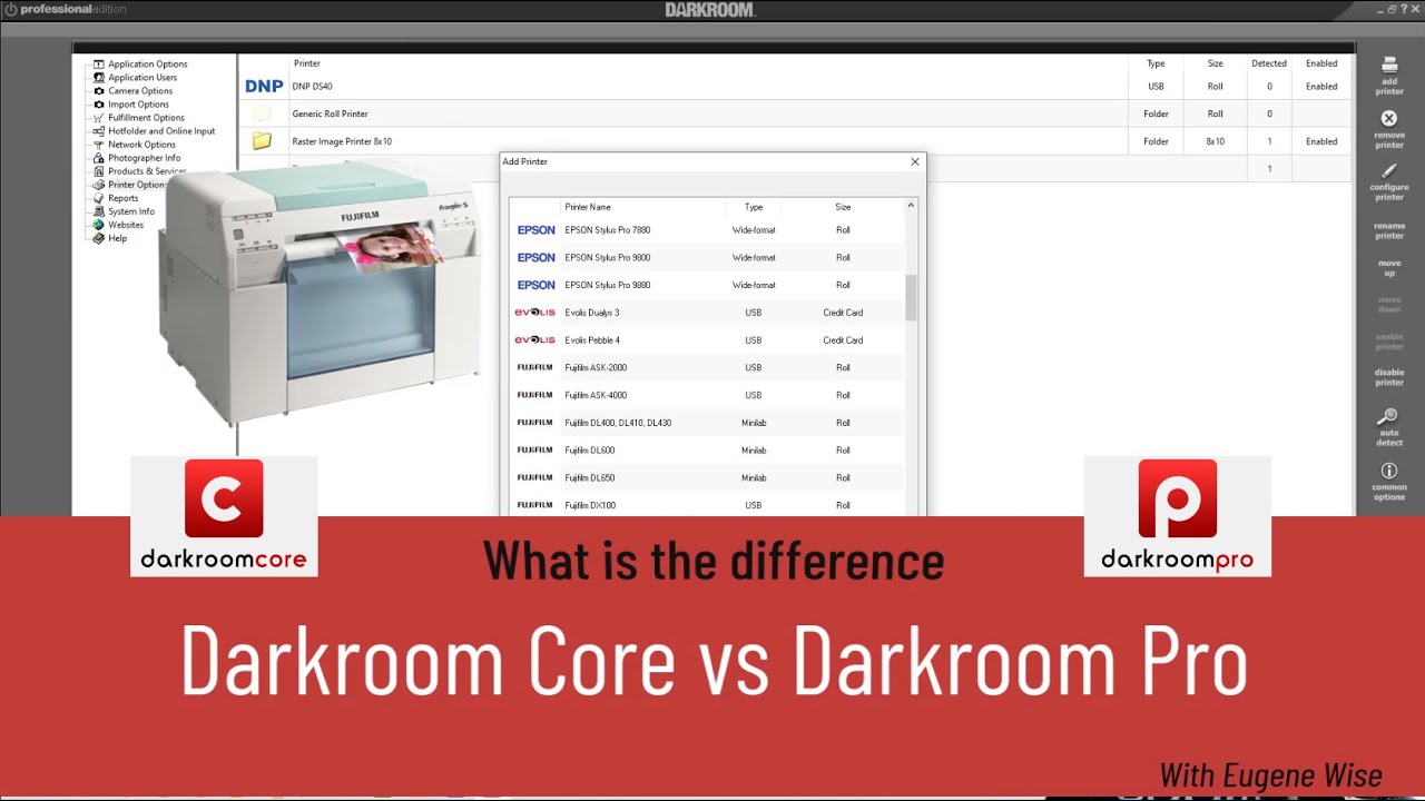 What's the difference Between Darkroom Core and Pro