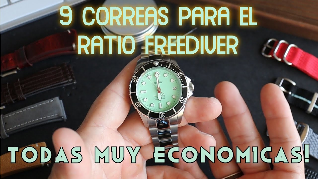 9 CORREAS para el RATIO Freediver- Bonitas y economicas!