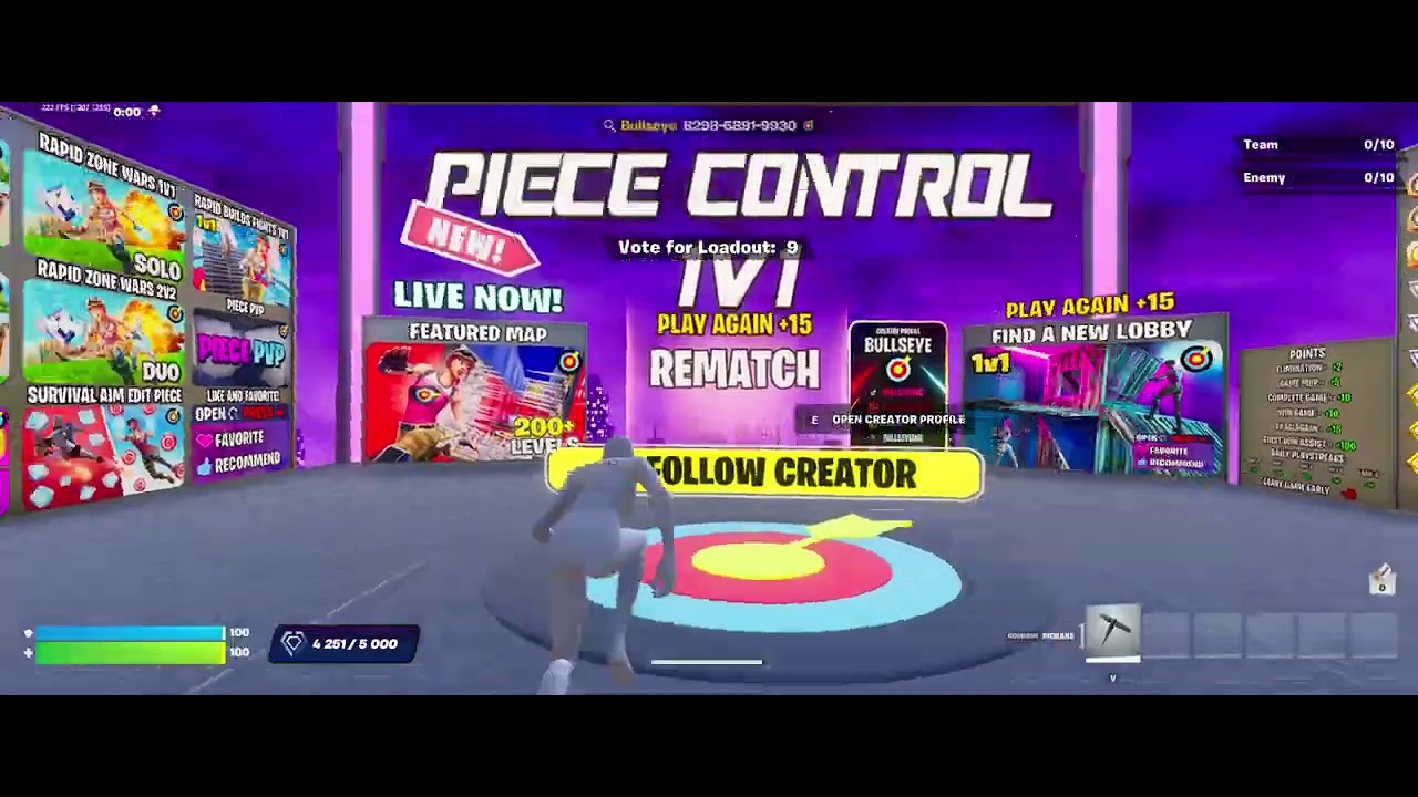 Having fun on Piece control 1v1