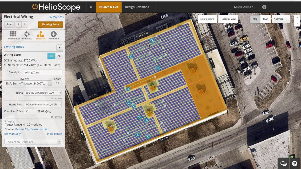 Helioscope PV system- commercial design /part 1