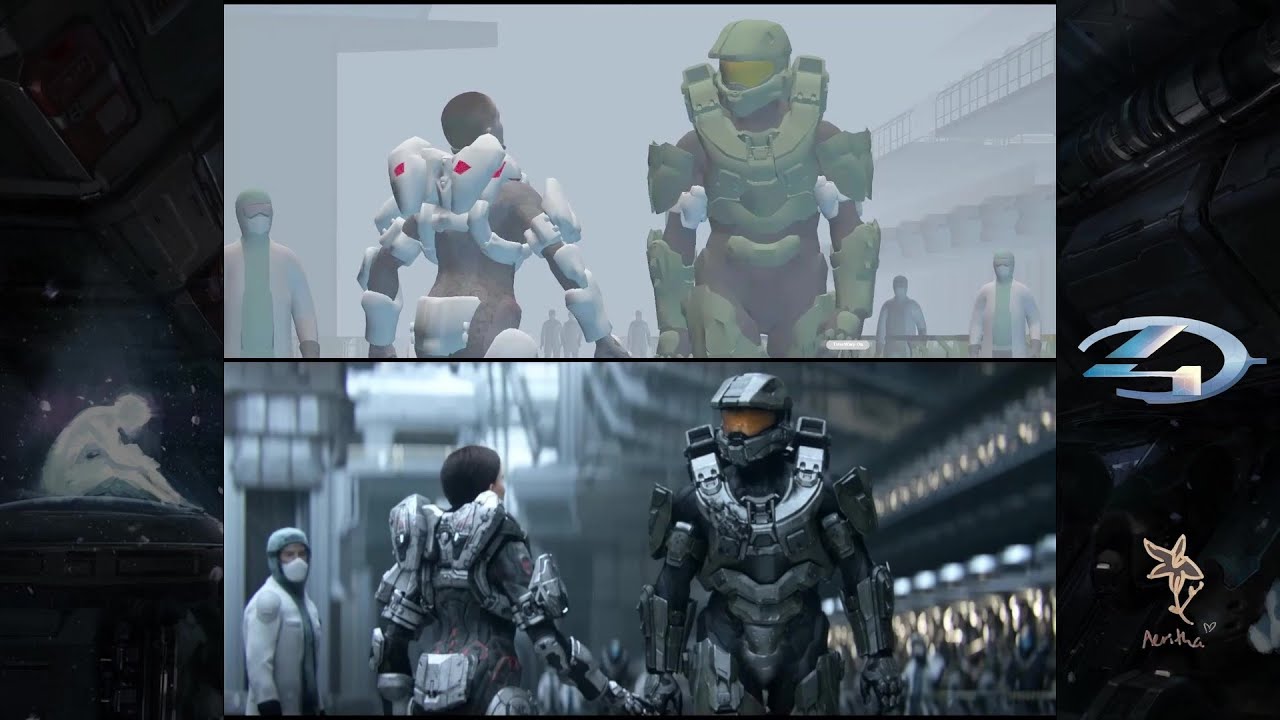 Halo 4 Prototype Legendary Ending Comparison With Final