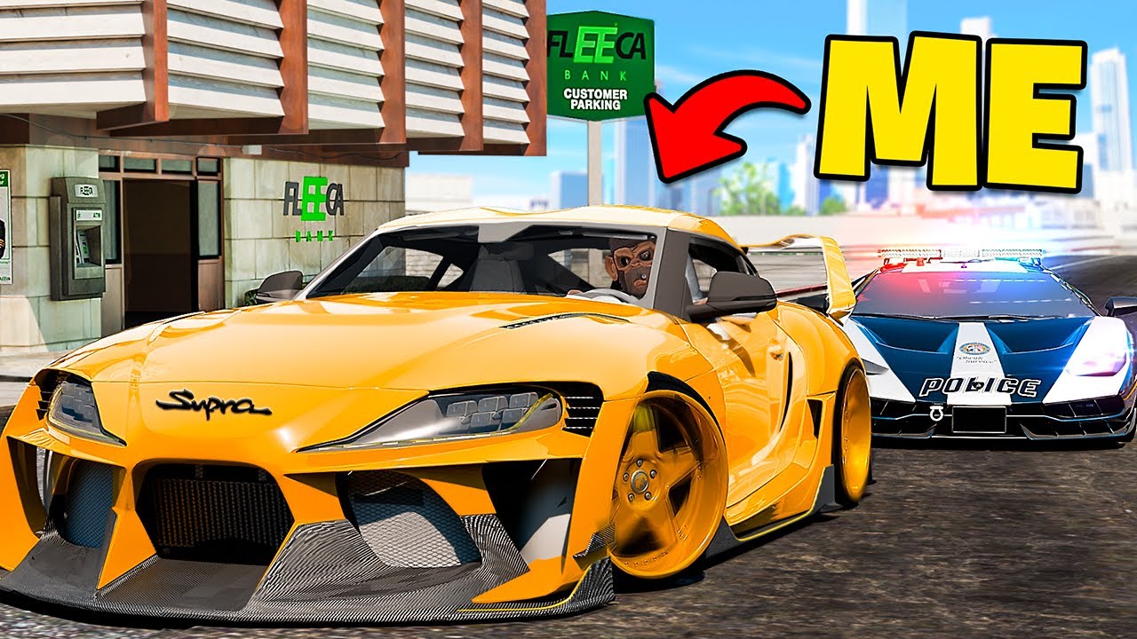 Robbing Banks and Escaping using Turbo Supra sa GTA 5