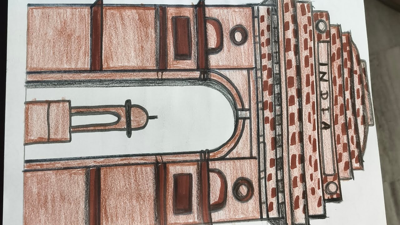 How to draw India gate step by step || India gate drawing easy || 