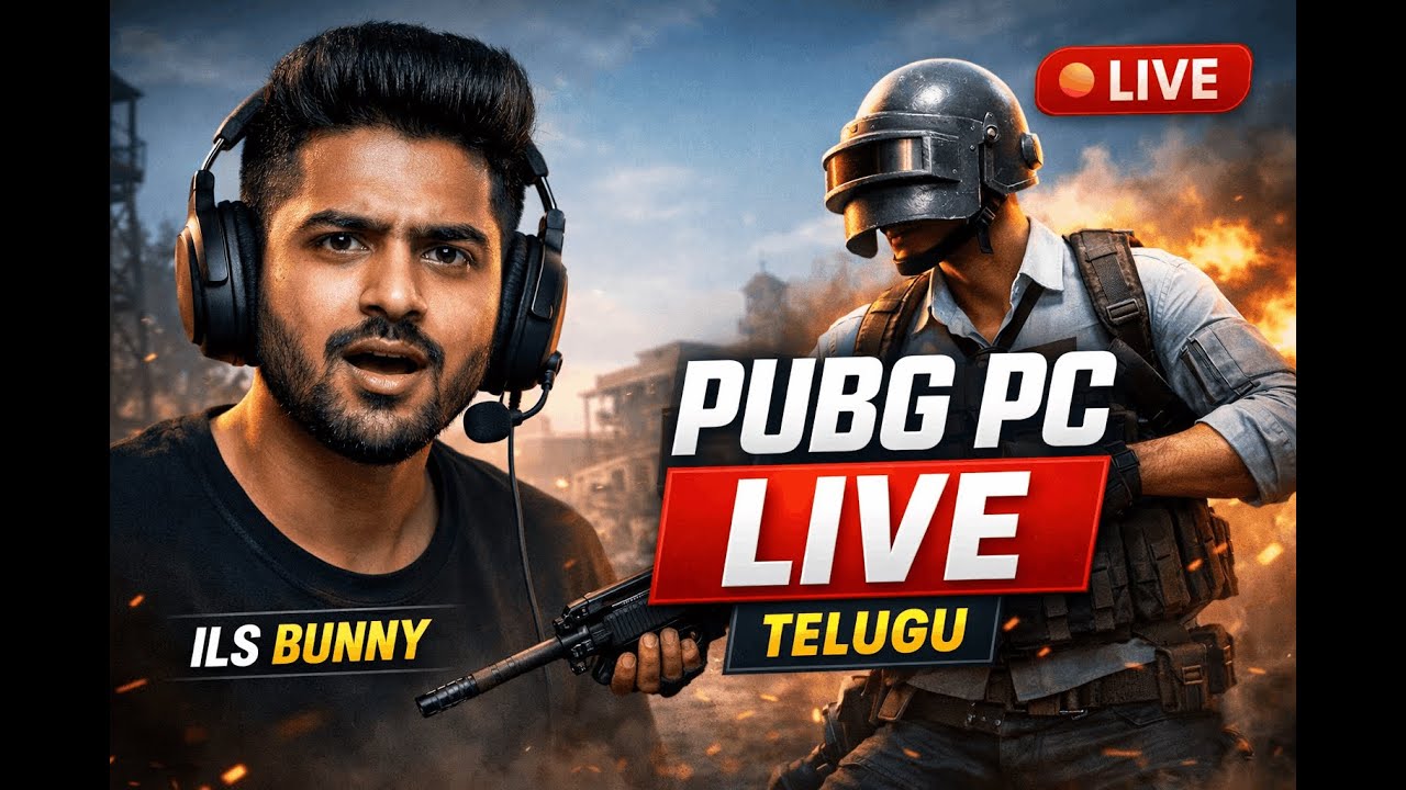 PUBG PC LIVE 🔴 | Telugu Gaming Live | ILS BUNNY