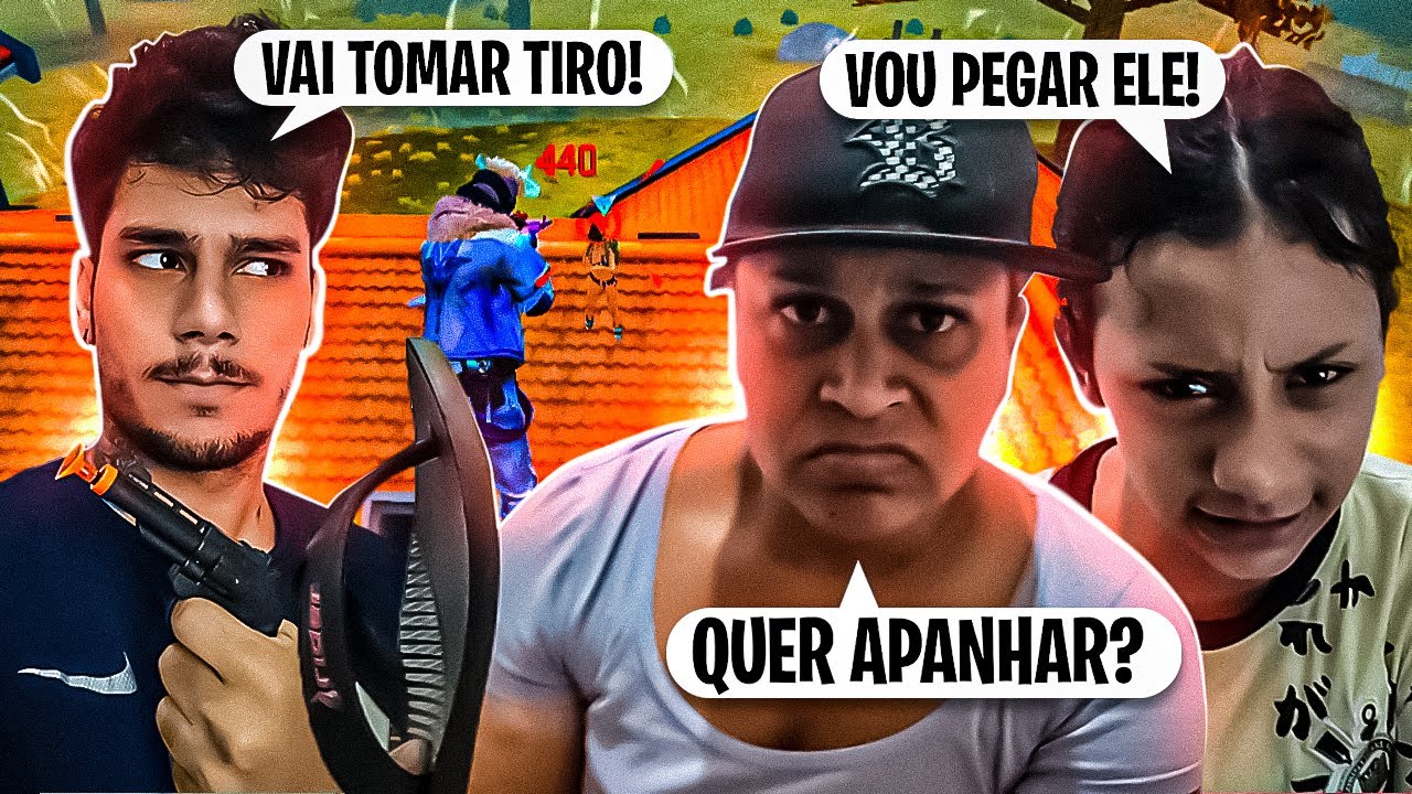 FIZ ESSA TROLLAGEM PESADA COM MINHA IRMÃZINHA E MINHA MÃE NO X1 COM TIRO AIRSOFT KKK FREE FIRE 😭