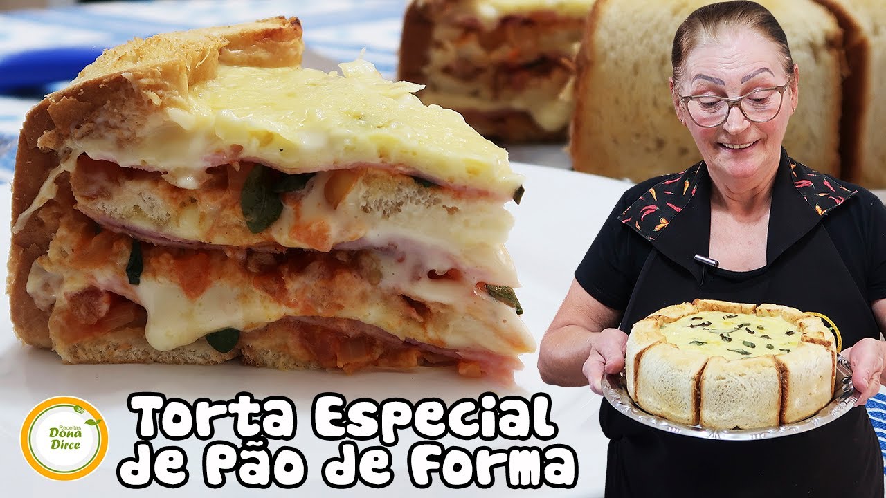 NÃO SABE O QUE FAZER COM O PÃO DE FORMA ? LANCHINHO DE PÃO DE FORMA | TORTA DE PÃO DE FORMA #538