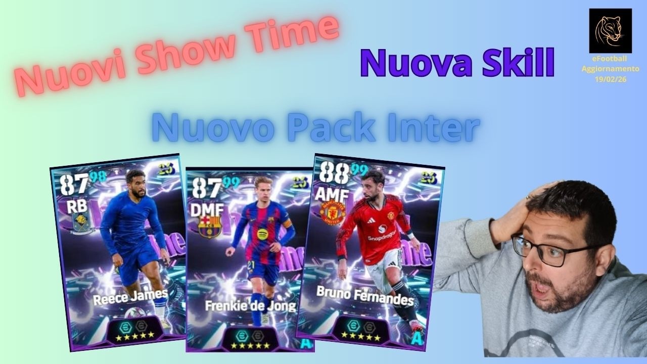 eFootball 2026**SERVER ON**Nuovi Show Time con Nuova Skill...Pacchetto Inter...Nuovo Club Event...