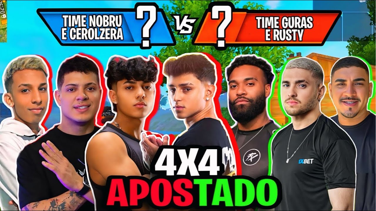 4 CONTRA 4 C0M VISÃ0 DE 6 PLAYERS N0 FREE FIRE!